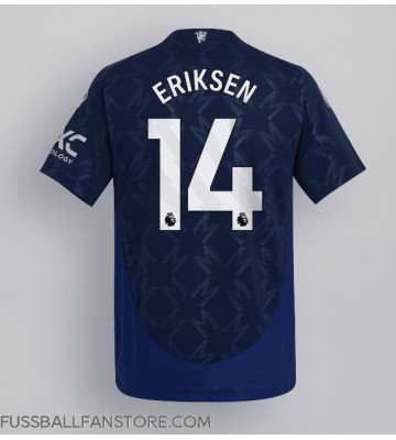 Manchester United Christian Eriksen #14 Replik Auswärtstrikot 2024-25 Kurzarm